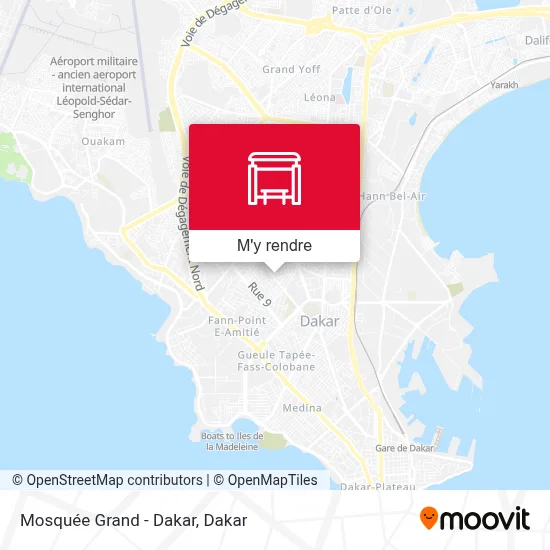 Mosquée Grand - Dakar plan