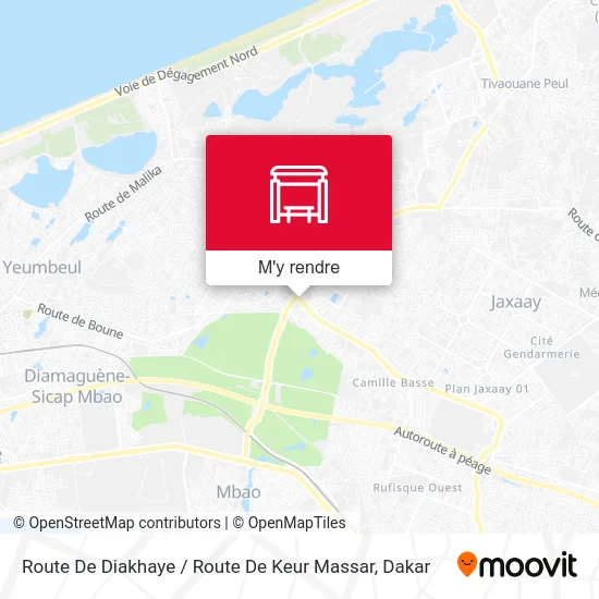 Route De Diakhaye / Route De Keur Massar plan