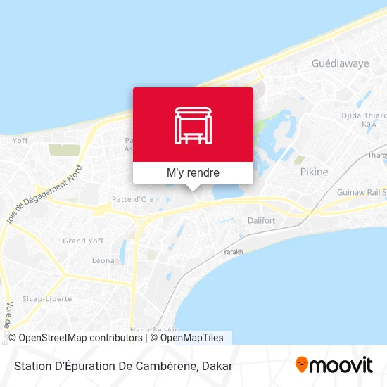 Station D'Épuration De Cambérene plan