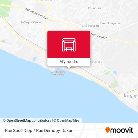 Rue Socé Diop / Rue Demoby plan