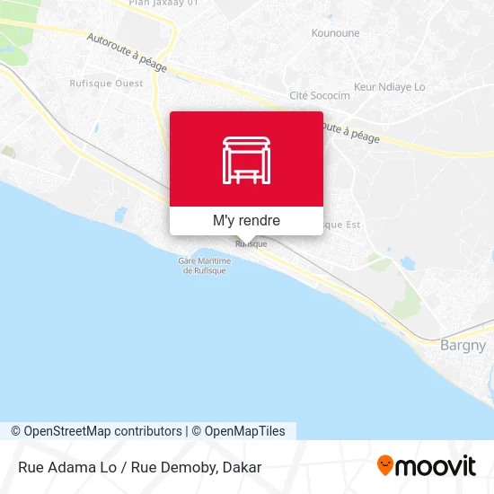 Rue Adama Lo / Rue Demoby plan