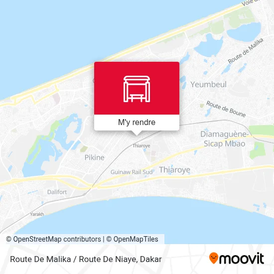 Route De Malika / Route De Niaye plan