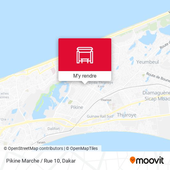 Pikine Marche / Rue 10 plan
