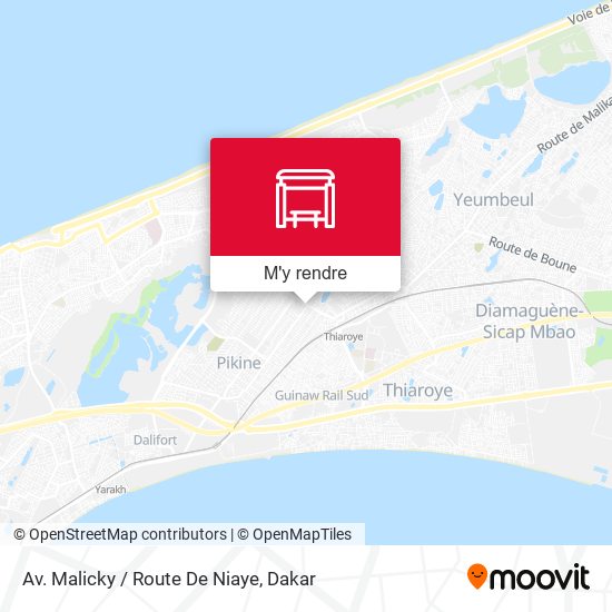 Av. Malicky / Route De Niaye plan