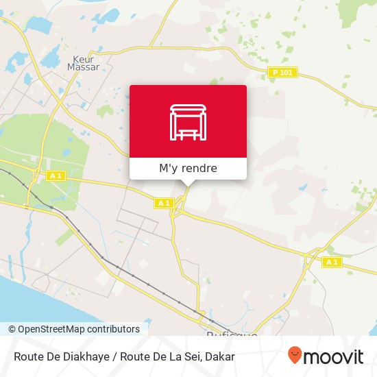 Route De Diakhaye / Route De La Sei plan
