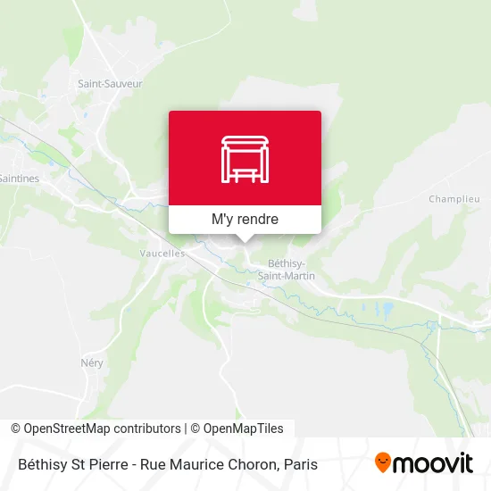 Béthisy St Pierre - Rue Maurice Choron plan