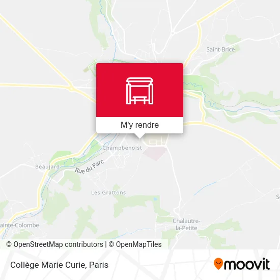 Collège Marie Curie plan