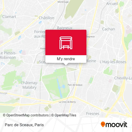 Parc de Sceaux plan
