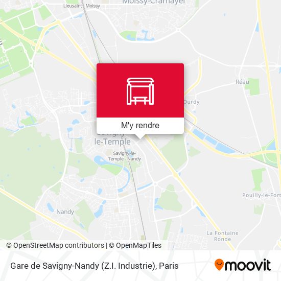 Gare de Savigny-Nandy (Z.I. Industrie) plan