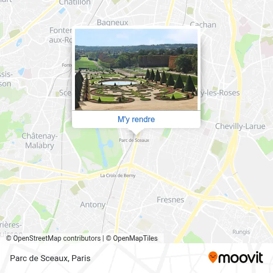 Parc de Sceaux plan