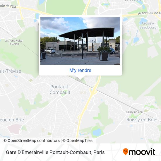 Gare D'Emerainville Pontault-Combault plan