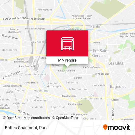 Buttes Chaumont plan