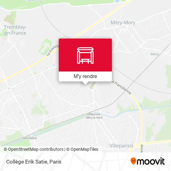 Collège Erik Satie plan