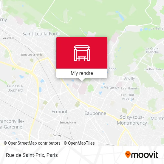 Rue de Saint-Prix plan