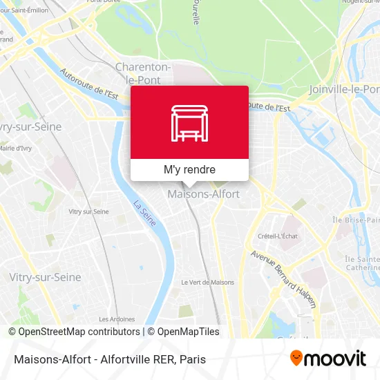 Maisons-Alfort - Alfortville RER plan