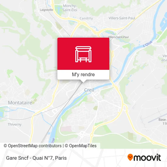 Gare Sncf - Quai N°7 plan