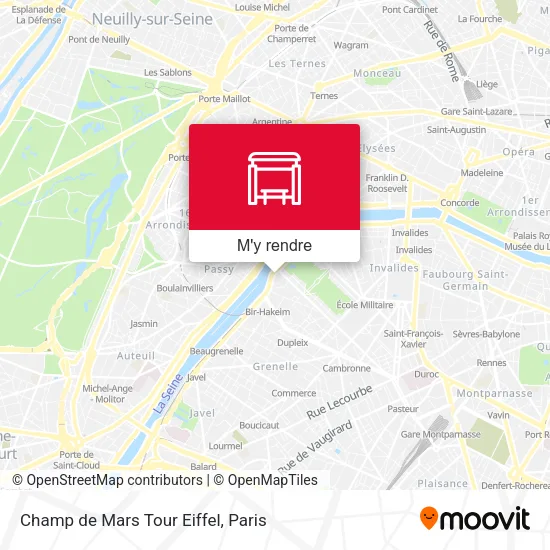 Champ de Mars Tour Eiffel plan