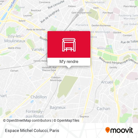 Espace Michel Colucci plan
