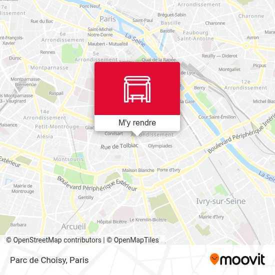 Parc de Choisy plan