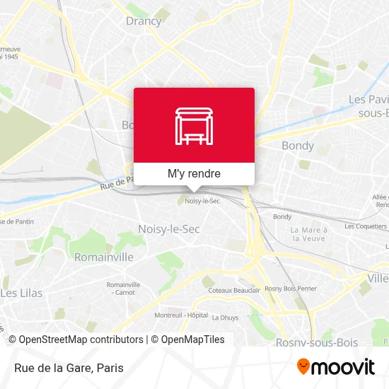 Rue de la Gare plan