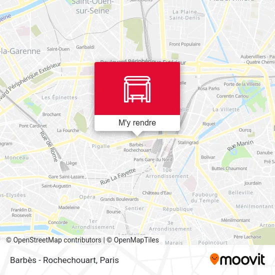 Barbès - Rochechouart plan