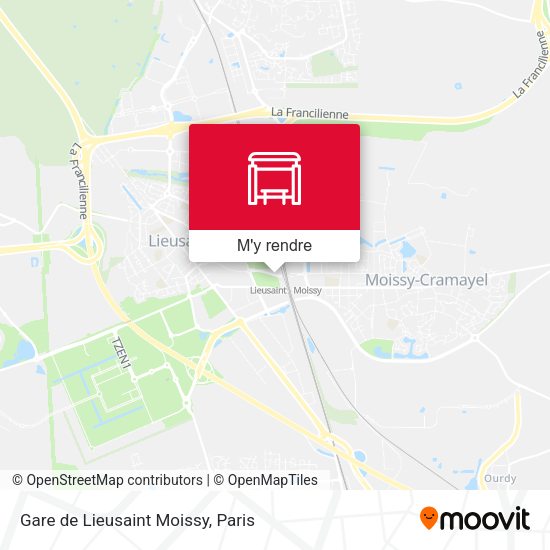 Gare de Lieusaint Moissy plan
