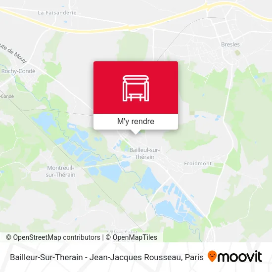 Bailleur-Sur-Therain - Jean-Jacques Rousseau plan