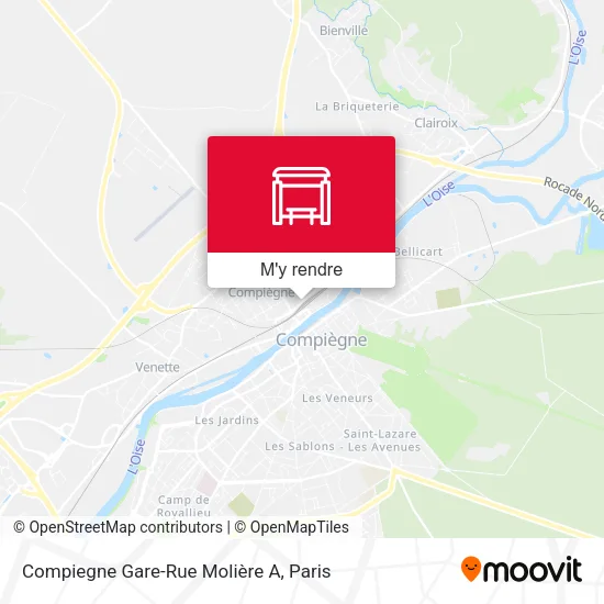 Compiegne Gare-Rue Molière A plan