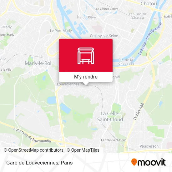 Gare de Louveciennes plan