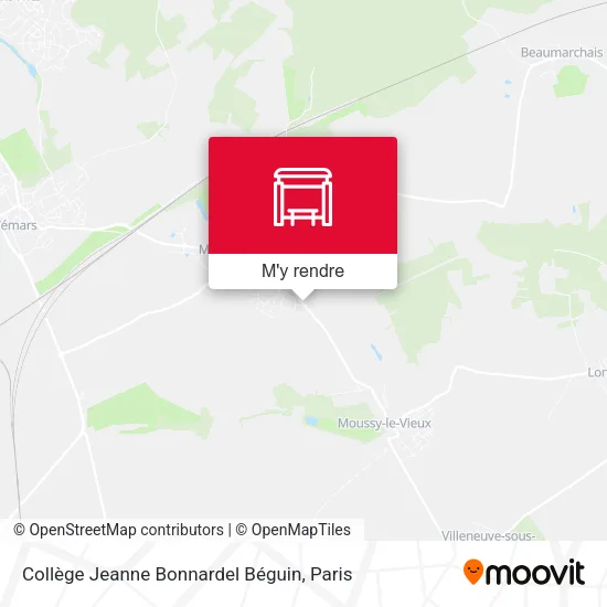Collège Jeanne Bonnardel Béguin plan