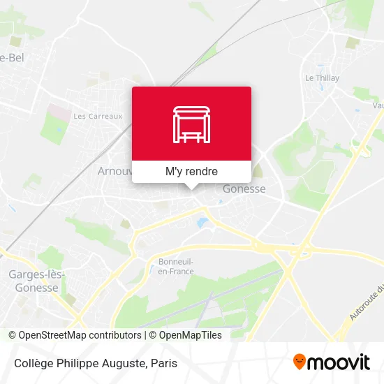Collège Philippe Auguste plan