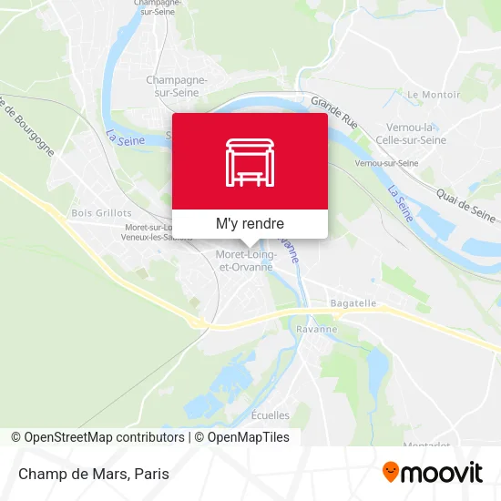 Champ de Mars plan