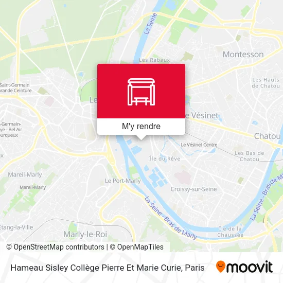 Hameau Sisley Collège Pierre Et Marie Curie plan