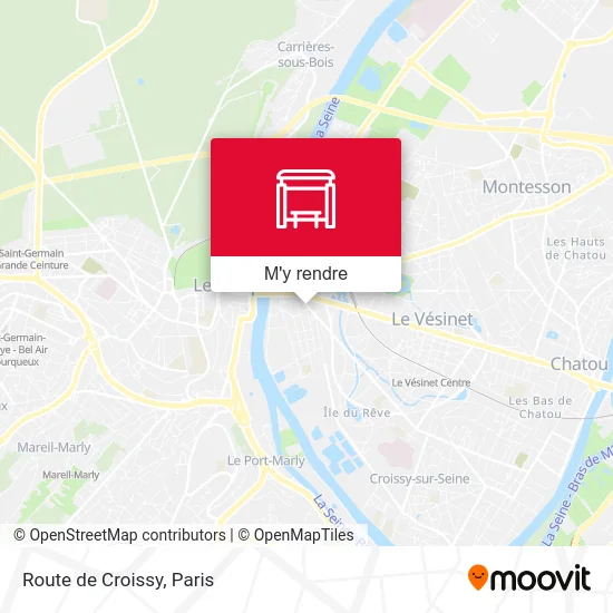 Route de Croissy plan