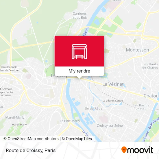 Route de Croissy plan