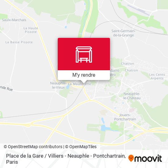 Place de la Gare / Villiers - Neauphle - Pontchartrain plan