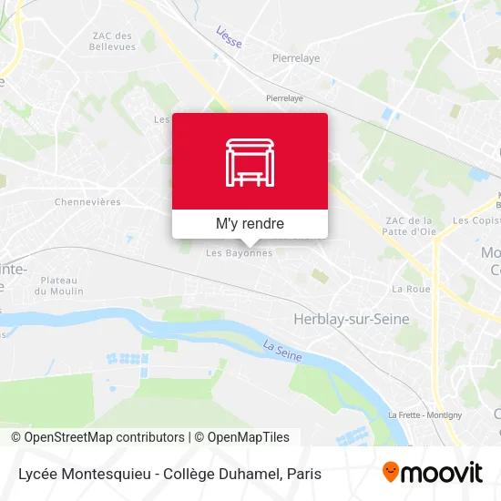 Lycée Montesquieu - Collège Duhamel plan