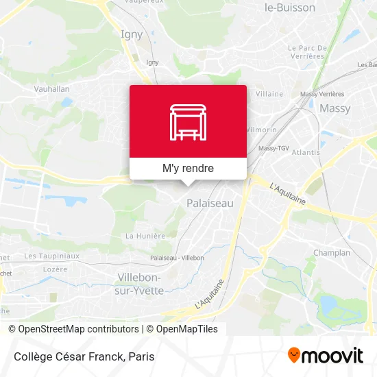 Collège César Franck plan