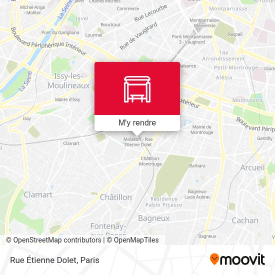 Rue Étienne Dolet plan