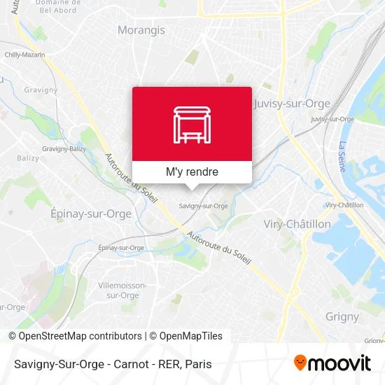 Savigny-Sur-Orge - Carnot - RER plan