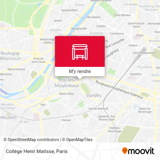 Collège Henri Matisse plan