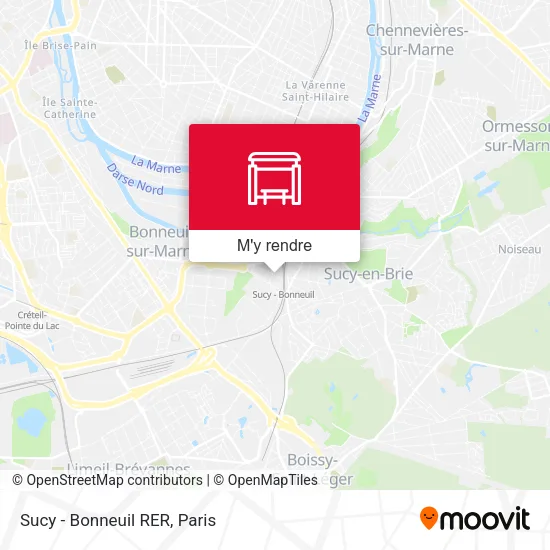 Sucy - Bonneuil RER plan