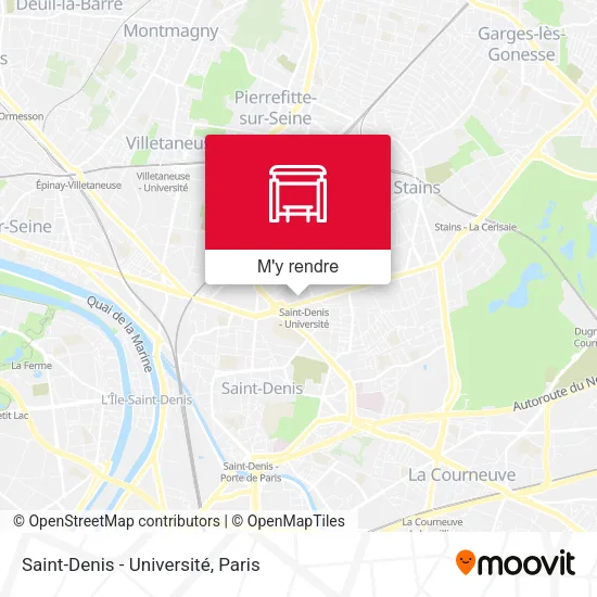 Saint-Denis - Université plan