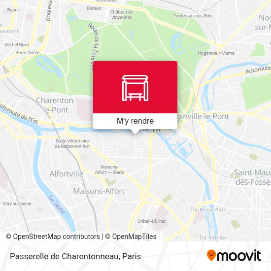 Passerelle de Charentonneau plan