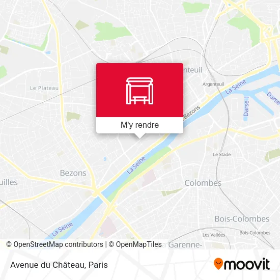 Avenue du Château plan
