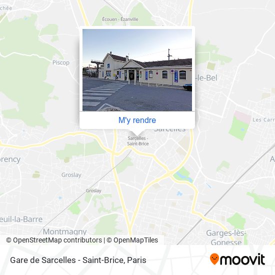 Gare de Sarcelles - Saint-Brice plan