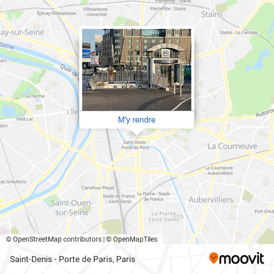 Saint-Denis - Porte de Paris plan