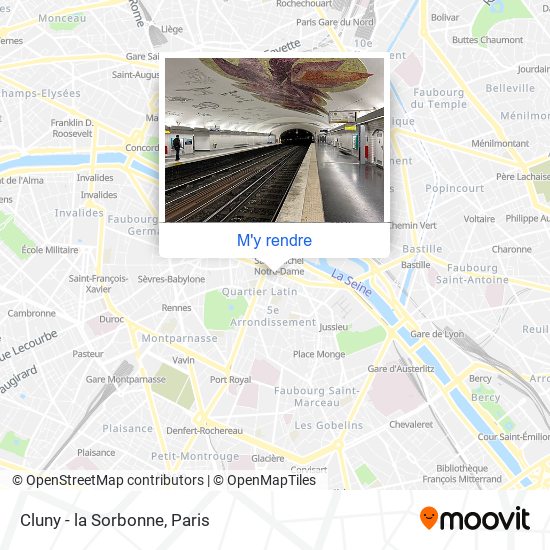 Cluny - la Sorbonne plan
