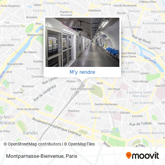 Montparnasse-Bienvenue plan