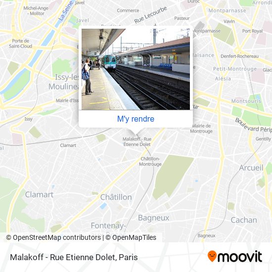 Malakoff - Rue Etienne Dolet plan